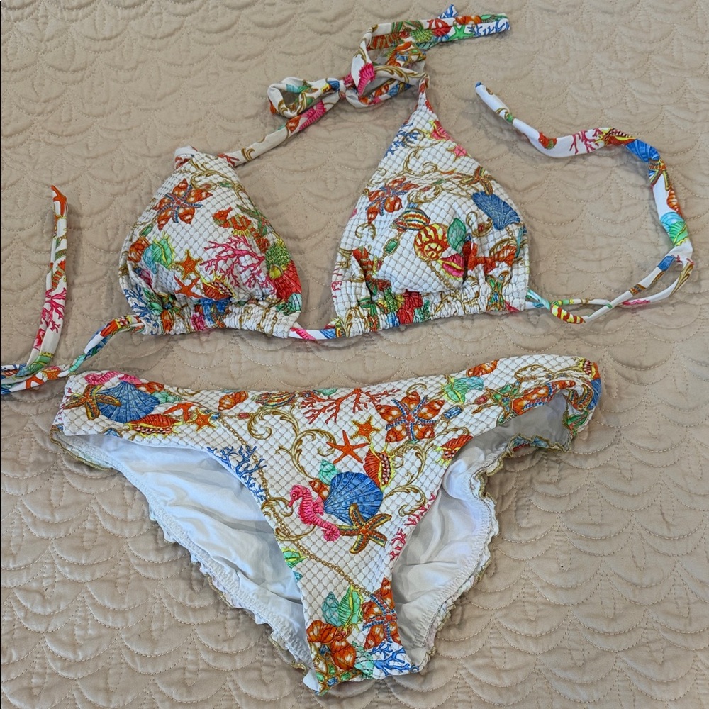 Luli Fama Multicolor Bikini Set